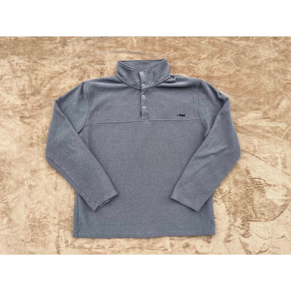 Mountain Khakis 1/4 Snap Pullover Sweater Sweatshirt Gray‎ Men’s Size Large